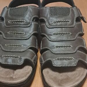 Dockers Dark Brown Leather Sandals